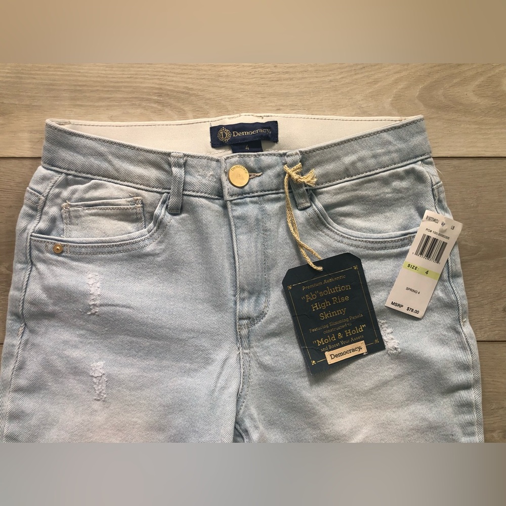NWT DEMOCRACY “Ab” Solution High Rise Skinny Jeans Size 2, 4 & 8 - Picture 5 of 9